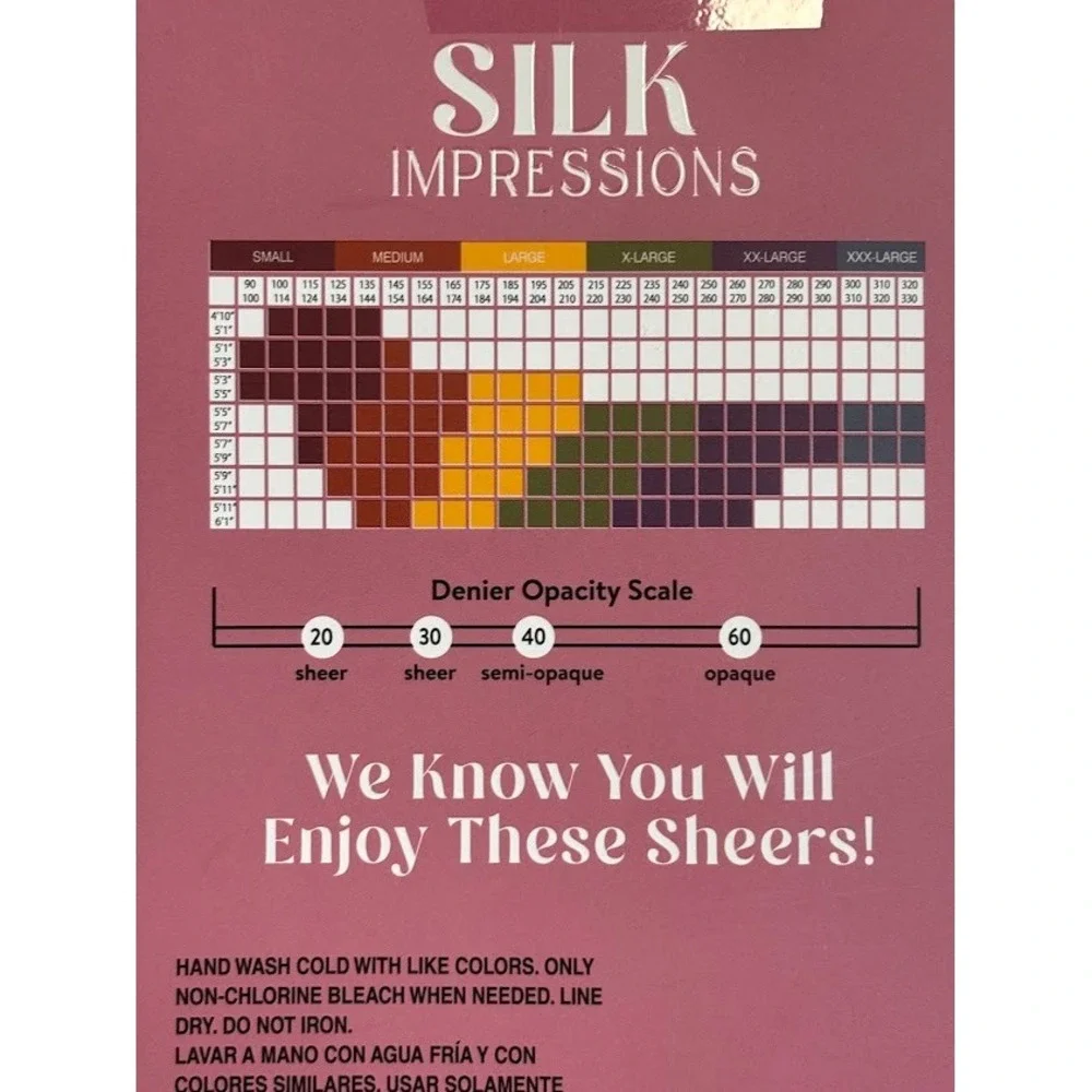 Silk Impressions 2 Pair Sheer Med Support High Waisted Pantyhose Coffee Bean L
